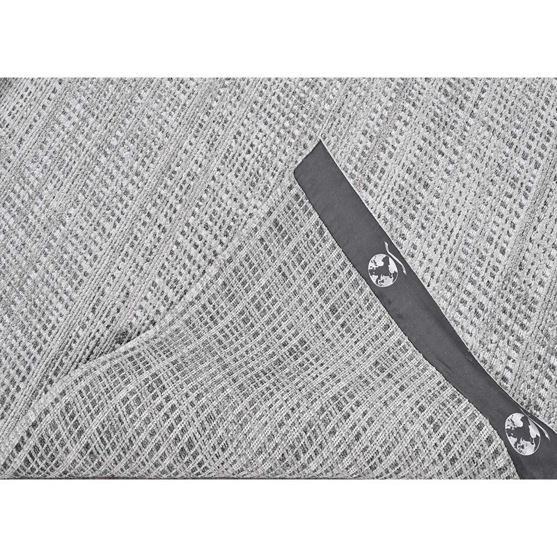 Hand Knotted Plaid Area Rug, Rectangle 9' x 12'