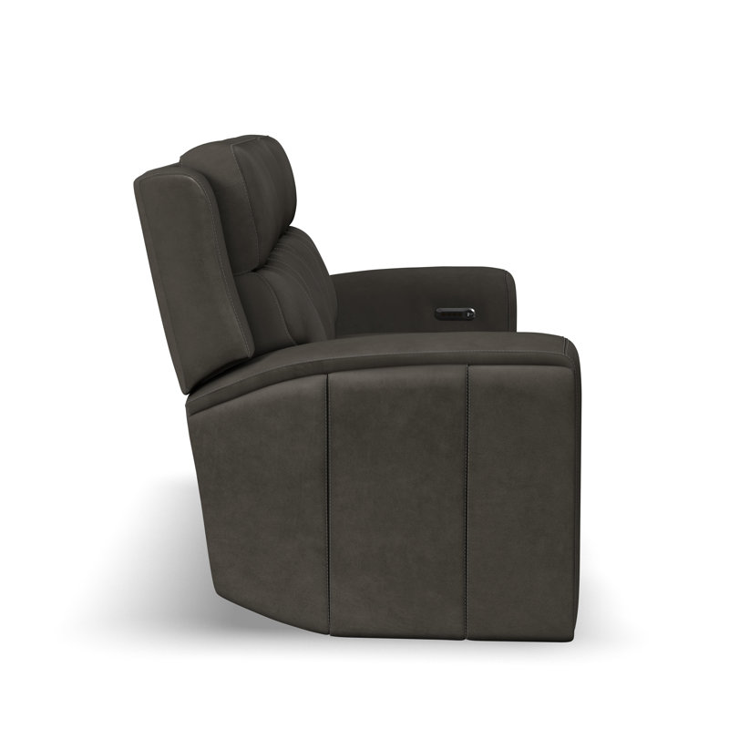 Harrison Power Reclining Sofa With Power Headrests & Lumbar, Gray