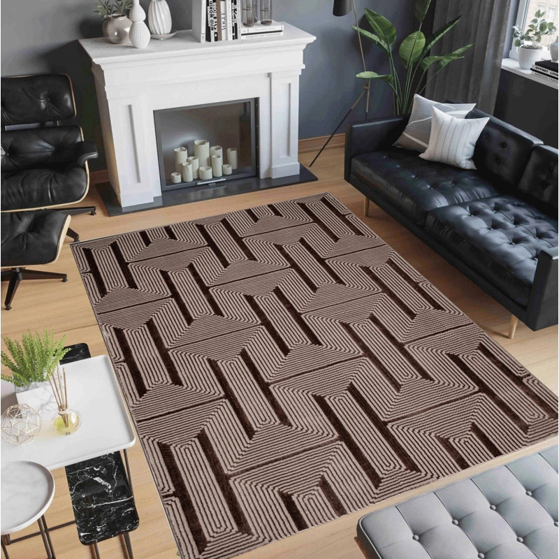 Large Shaggy Rugs Non Slip Living Room Hallway Fluffy Bedroom Carpet Mats, Runner 60 x 220 cm