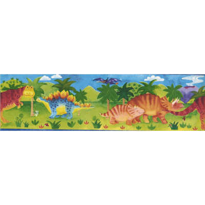 Bordure de papier peint L 15 pi x l 7 po Travers Kids River