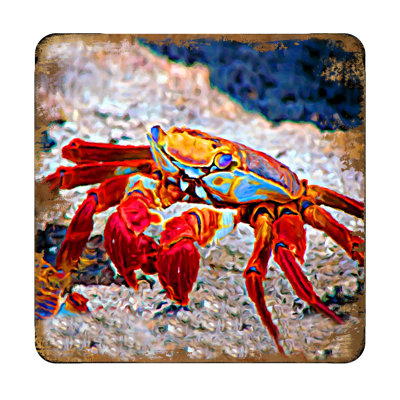 Sous-verre crabe