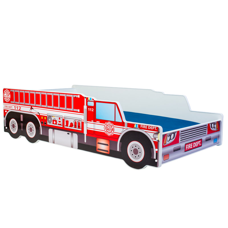 Children's auto bed - Fire engine, Cot Bed / Toddler (70 x 140cm)