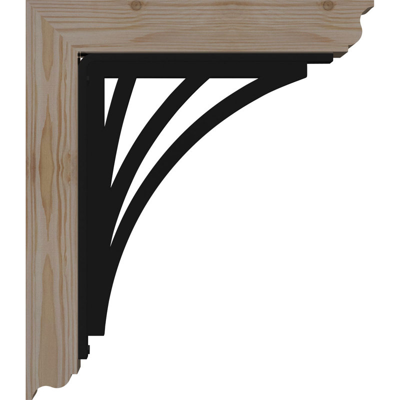 Support à fer à repasser traditionnel de 3 po Nevio, H 14 po x P 11 1/2 po, Sapin de Douglas de l 3 1/2 po x T 2 po (lisse)