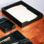 Organisateur de papier en cuir Gregson-489726658