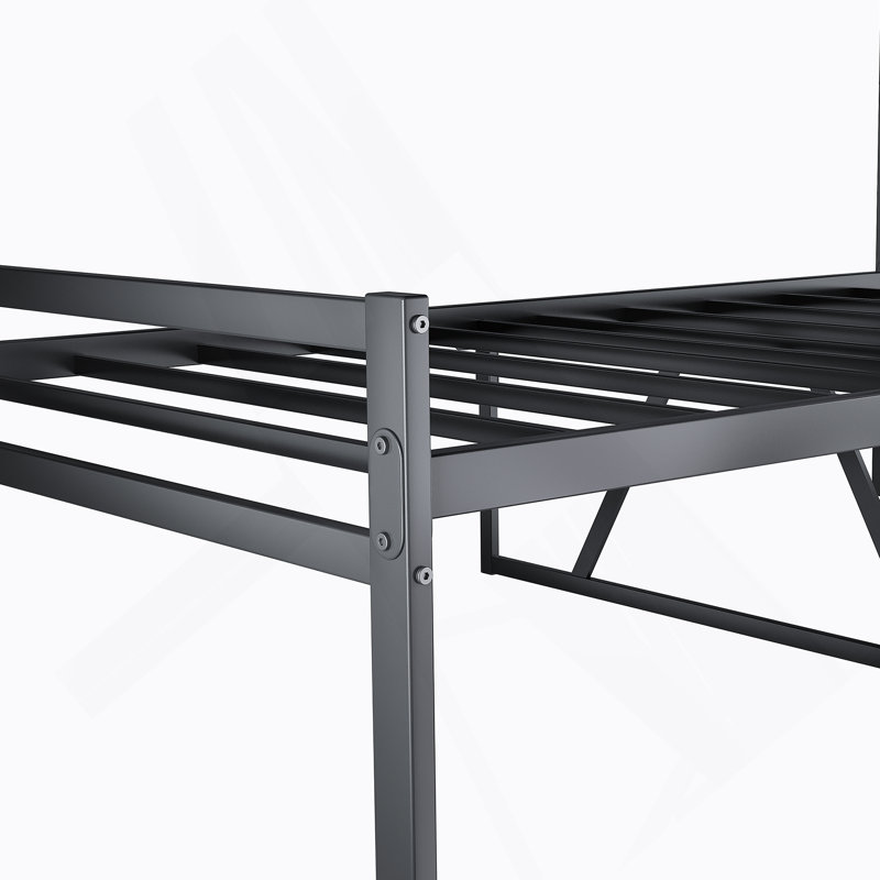 Metal Platform Bed Frame With Headboard