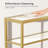 Nikholas 10'' Glass Top Console Table