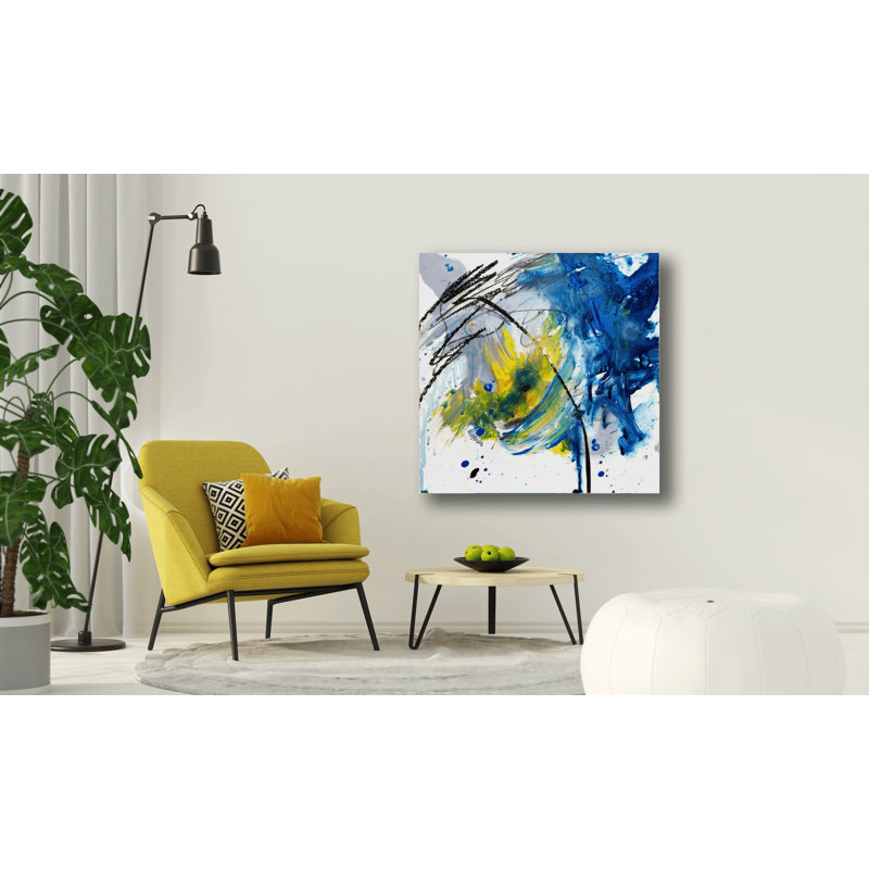 Fushite - reproduction d'artiste sur toile, Toile encadrée noire, H 12 po x l 12 po x P 1,75 po