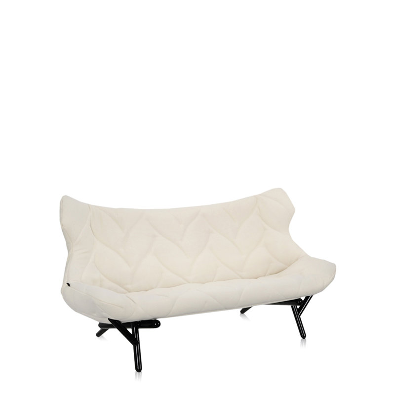 Foliage Loveseat, Black, Pink Velvet