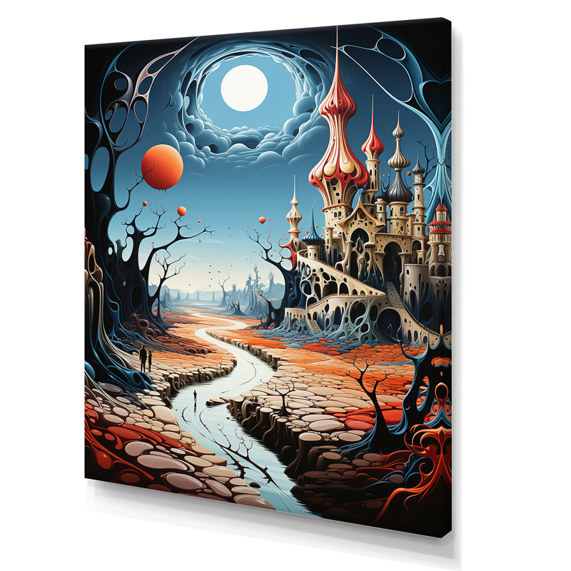 Madalynne surréalisme Dalis Wonderland sur toile, H 40 po x l 30 po x P 1,5 po, Toile tendue
