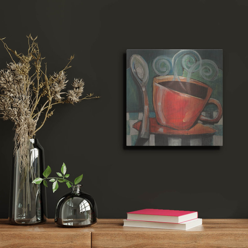 «Cup And Spoon» par Tim Nyberg, Meta «Cup And Spoon» par Tim Nyberg, H 12 po x l 12 po