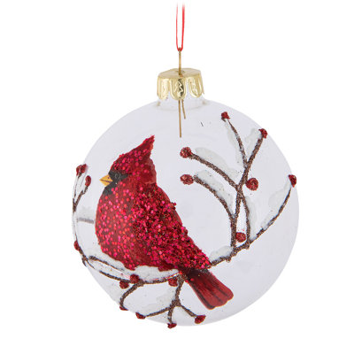 Ornement boule cardinal