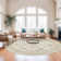 Medallion Non Slip Washable Rug(Cream)