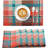 Cotton Dining Table Placemats - Set Of 6