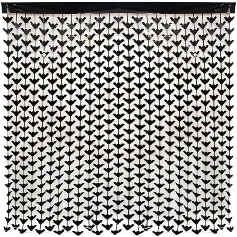 Décoration de rideaux métalliques PMU Jayvien (1 / paquet) / 1, Crâne noir