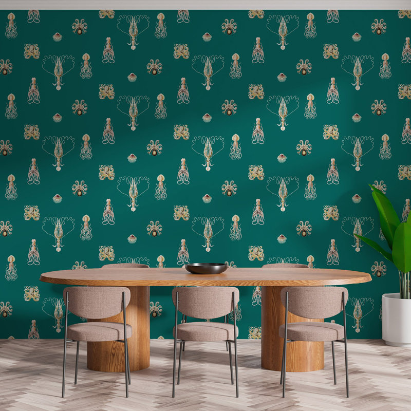 Wallpaper Double Roll, Non-Woven, Caribbean Deep