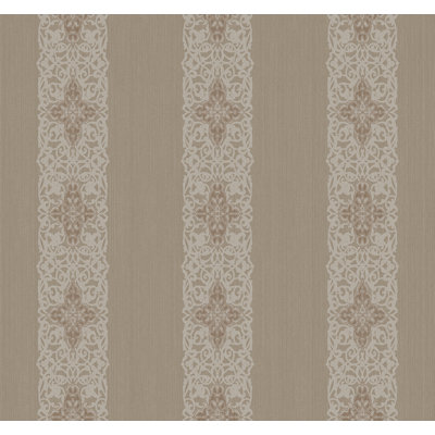 Papier peint rayé taupe Designs