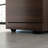 Mobile File Cabinet, Brown finish