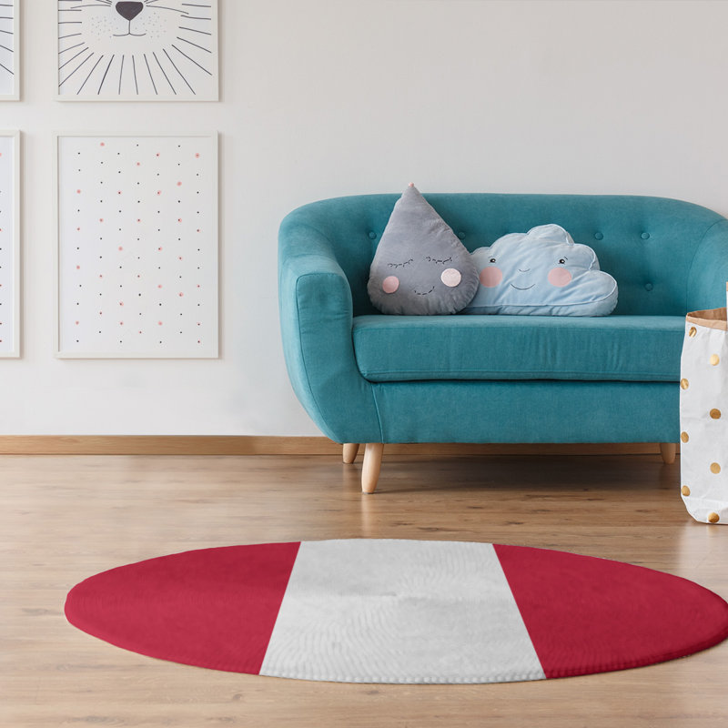Chenille Indoor Rug, Round 5'