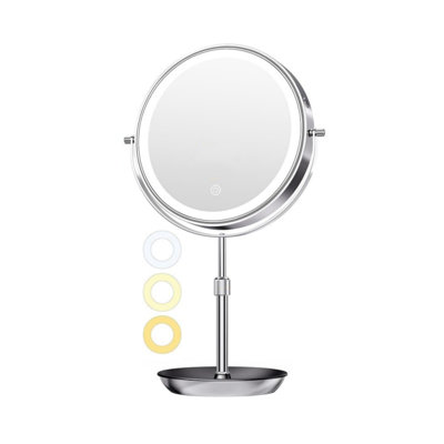 Metal Round Floor Mirror