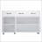 Sideboards, Modern White 3-Door 3-Drawer Storage Cabinet | E1 MDF | Steel Legs