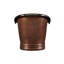 Paige 66" Copper Double Slipper Pedestal Tub with Pre-Drilled Overflow and Rolled Rim - Less Drain-1727048754