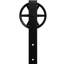 Ensemble de quincaillerie de porte de grange simple standard Premium Wagon Wheel Roller Hanger-1998802654