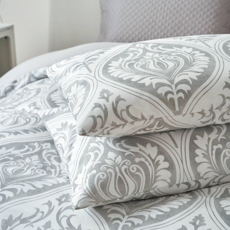 Housse de couette Moon Sky Speckled Heather Grey Ogee, Housse de couette simple + 1 taie d'oreiller