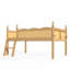 Lits pour enfants peu encombrants avec rangement, lit mezzanine simple en bois aggloméré, chambre d'enfant moderne