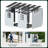 8 Ft. W X 6 Ft. D X 6 Ft. H Resin Lean-To Storage Shed With Floor, Lockable Door, Sloped Roof & 2 Windows (Light Blue/Black)