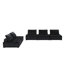 Canapé modulaire en velours noir 5 pièces Aveline-1743456533-1743456535-1743456537