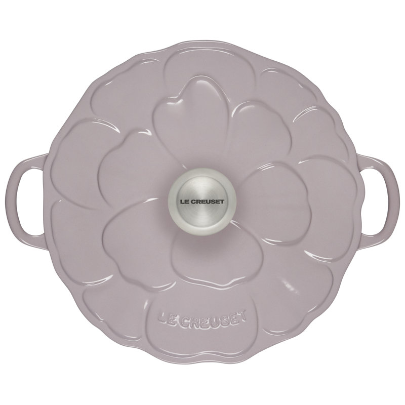 Le Creuset Signature Enameled Cast Iron Petal Braiser, 2.25qt., Shallot