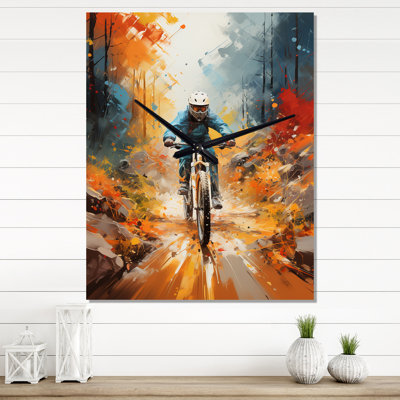 Pédales abstraites de vélo An II - Horloges murales très grandes