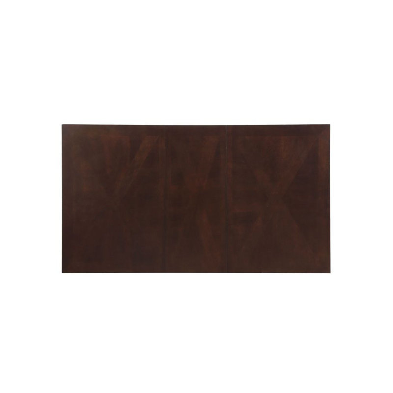 Espresso Poplar Extendable Rectangular Dining Table 42"x60"