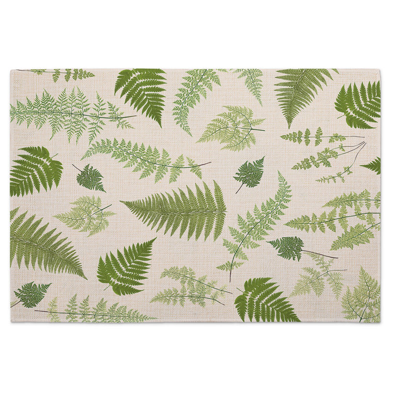 Ensemble de 4 napperons rectangulaires en mélange de coton Gracie Oaks