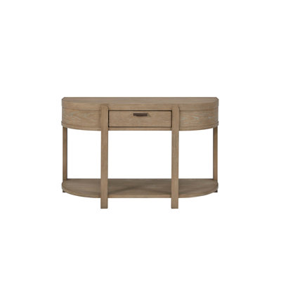 Curved 1-Drawer Console Table