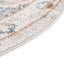 Tapis oriental en polypropylène tissé à la machine Octagon en ivoire / gris-842927026