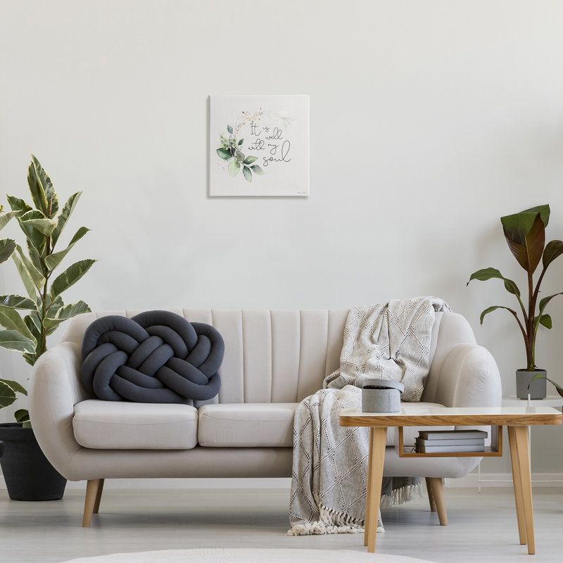 «Well With My Soul», art mural sur toile par Susan Ball, H 17 po x l 17 po