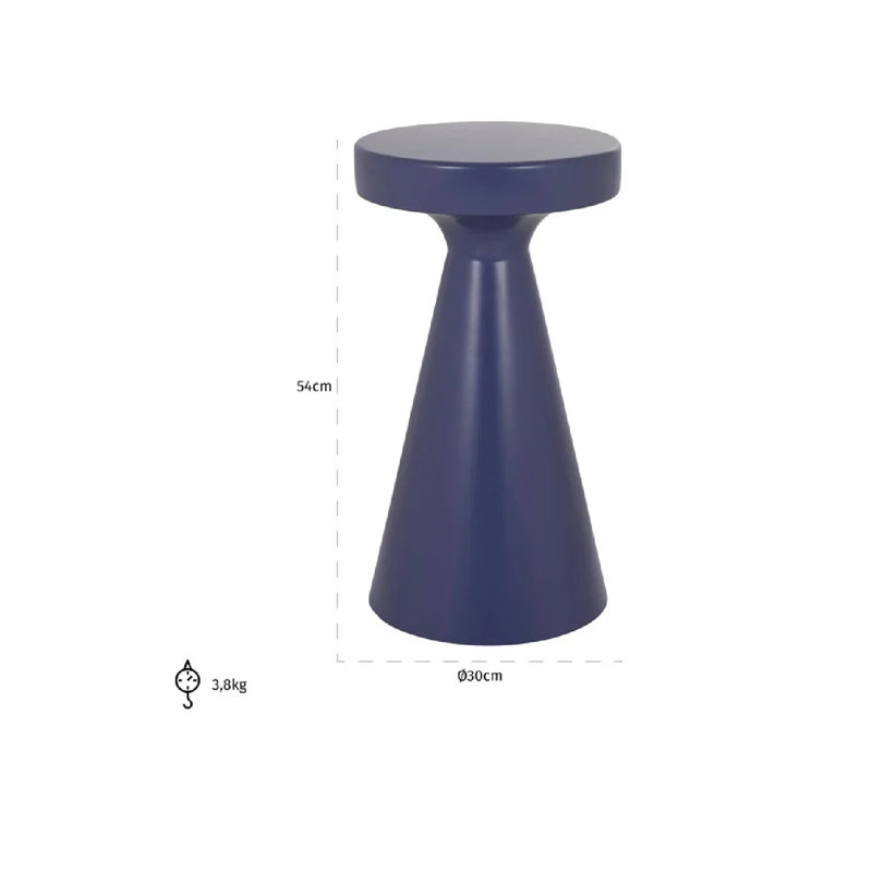 Table de bout Kimble L, Mauve, H 21 po x l 12 po x P 12 po