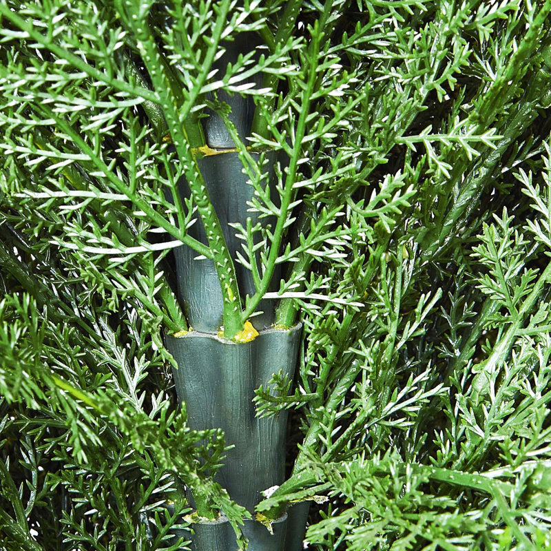 Paquet de 2, 5 pi, plante topiaire en cèdre artificiel, décoration UV pour l'intérieur et l'extérieur