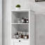 Armoire de trieur de linge inclinable à un compartiment et à un tiroir -