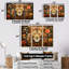 Sayer - ensemble d'art mural animal lion-108317376-108317374