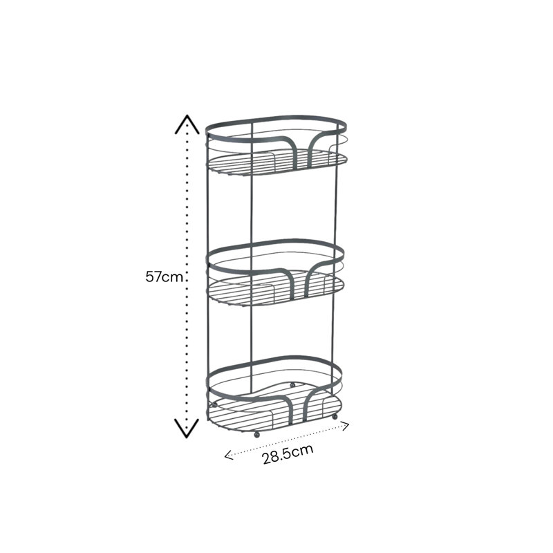 Dante Bathroom Storage, Grey