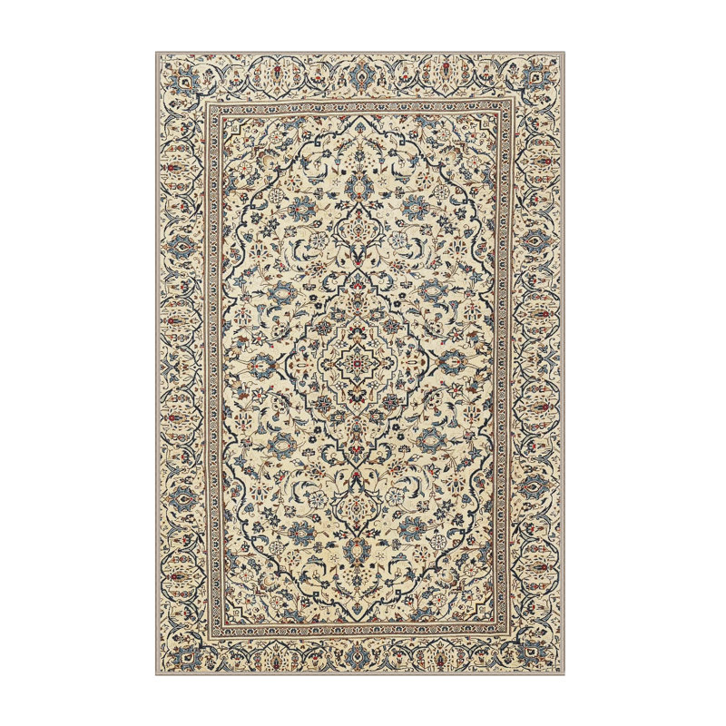 Tapis traditionnel rouge et noir Hameldon, Rectangle 5 pi x 7 pi