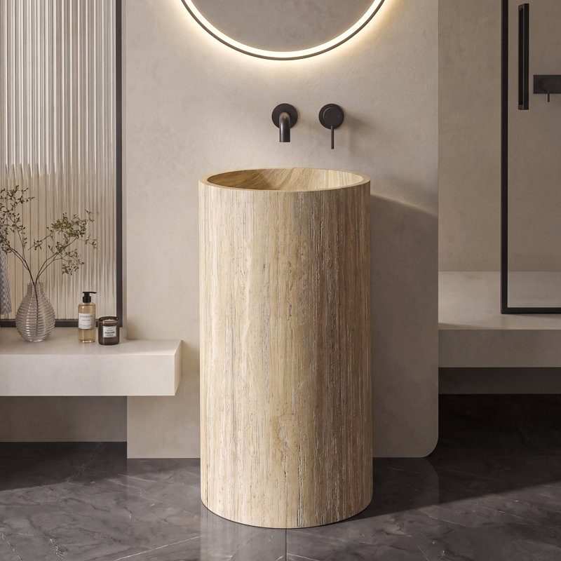 Lavabo de salle de bain 34 po, Natural