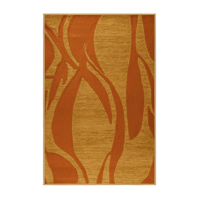 Tapis abstrait lavable à la machine, Rectangle 7 pi x 9 pi