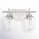 Breena 2 Light Transparent Dimmable Vanity Light