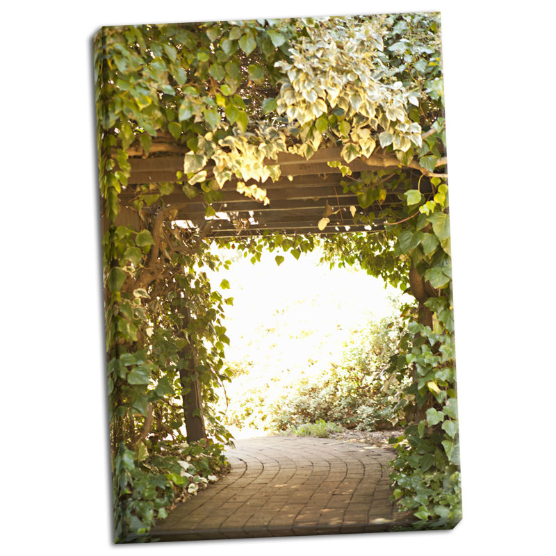 « secret jardin ii », reproduction de photo sur toile tendue