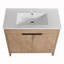 Meuble-lavabo simple 35,9 po avec dessus en céramique Keiland