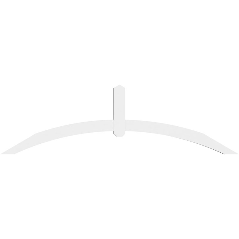 Support pour pignon en PVC Archdale, H 24,5 po x l 84 po (pas: 7/12), P 4 po x F 4 po
