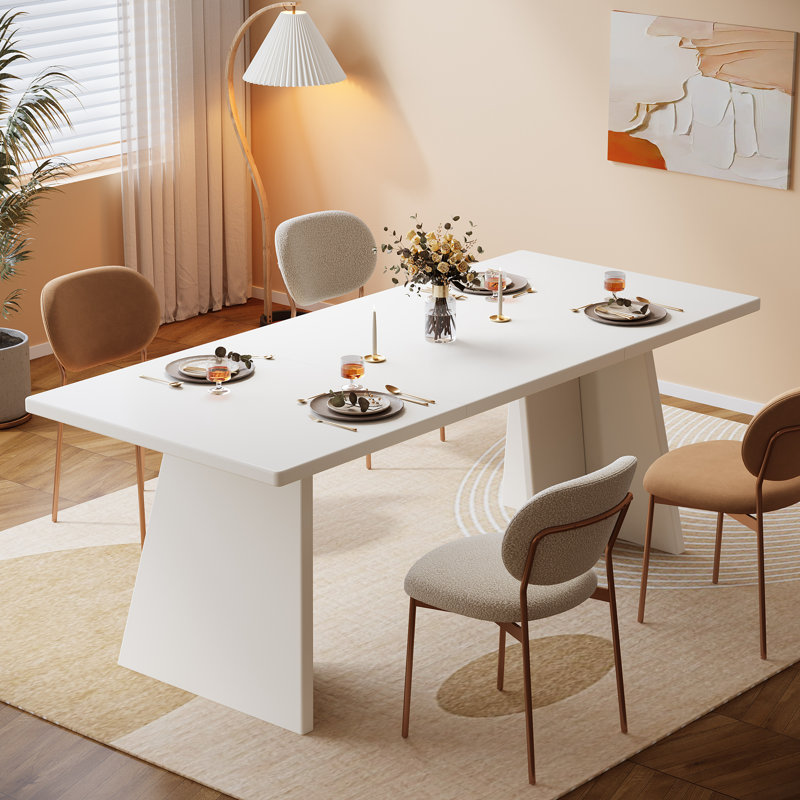 Table de salle à manger Rahn, Blanc